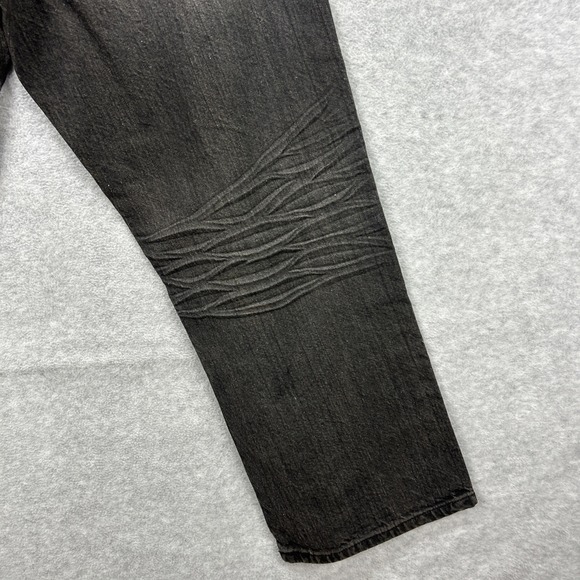 Sean John Jeans Mens 34x30 Black Denim Pants Garvey Y2K Loose Baggy Relaxed Wide - Picture 8 of 14